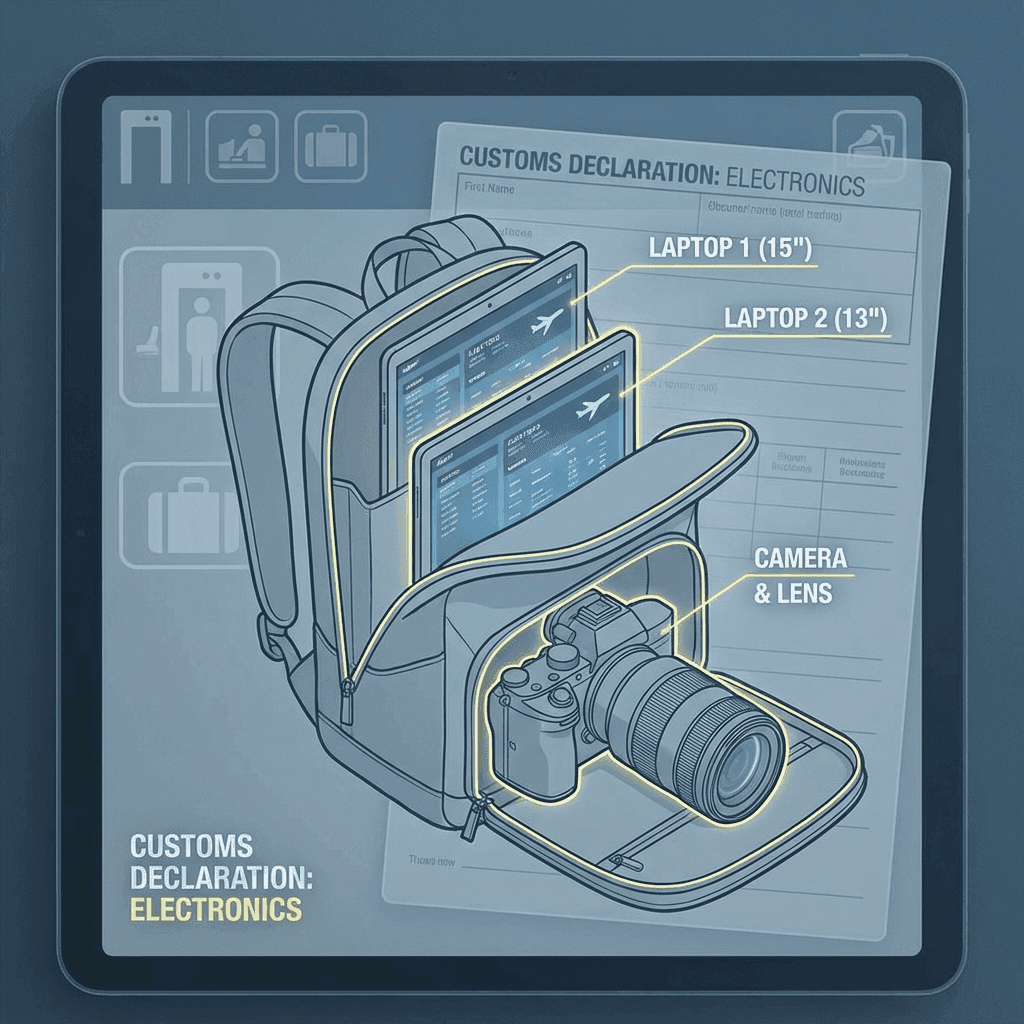 Can I Bring 2 Laptops? Digital Nomad Customs Guide 2025